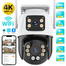 Câmera de Segurança Externa Dual Lens Nova Visão PRO 4K Wi-Fi
